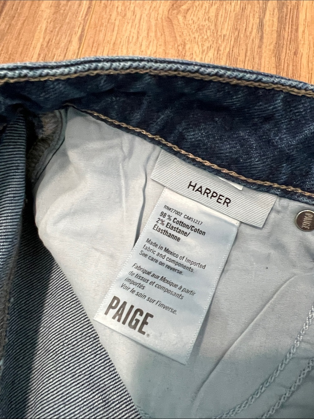 Paige Wide Leg Harper Jeans in Gracie Lou Size 30 - Picture 4 of 14